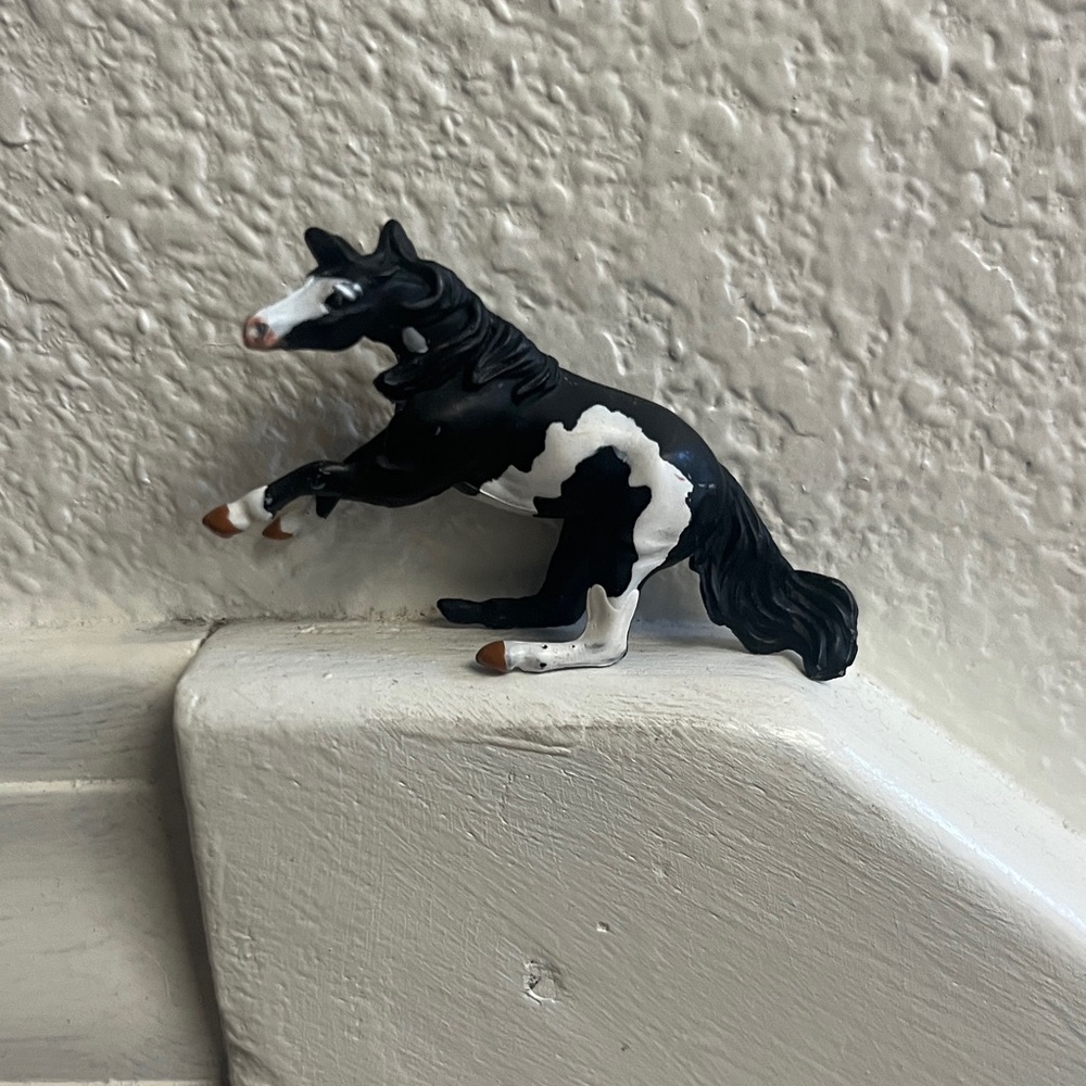 Breyer Black and White Horse Figurine